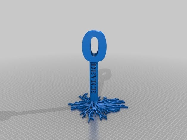 null dispositivo di accesso root sculture 3D print model - Mito3D