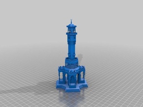izmir clock tower Gebäude Strukturen 3d print model - Mito3D