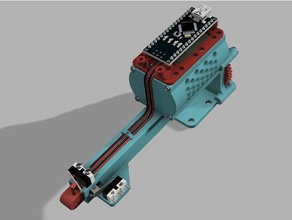 actionneur linéaire servo linny choocher la robotique fidget spinner mouvement le piston spider 3d print model - Mito3D
