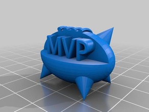 blood bowl mvp bola cravada troféu modelos futebol de fantasia 3d print model - Mito3D