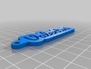 özelleştirilmiş Anahtarlık benim kişisel adın 3d print model - Mito3D