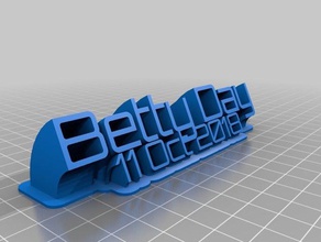 betty day 2 office customized 3d print model - Mito3D