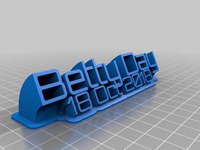betty dia 2 office personalizado 3d print model - Mito3D