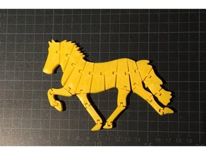 articulated icelandic horse animals tlt 3d print model - Mito3D