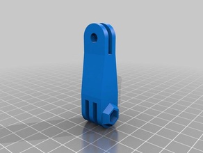 my customized 90 degree gopro adapter camera 3d print model - Mito3D