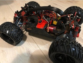 openrc truggy simple rollcage vehículos coche rc 3d print model - Mito3D