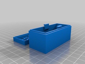 customized parameterized snap closed box test1 toy game accessories 3d print model - Mito3D