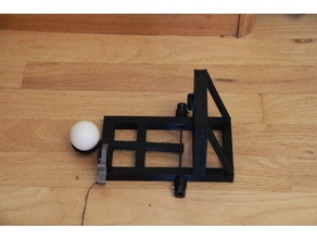 ping-pong jeter mangonel mécanique les jouets catapulte balle de ping pong 3d print model - Mito3D