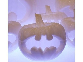 bat-o-lantern decor batman logo symbol halloween decoration prop pumpkin jack-o-lantern 3d print model - Mito3D