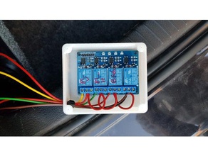 caixa de 4 canais arduino placa relé eletrônica 3d print model - Mito3D