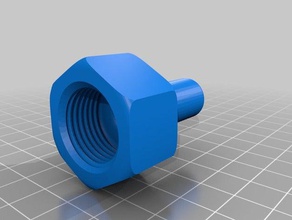Rohr-Anschluss Wasserhahn 12 Zoll 3d drucken 3d print model - Mito3D