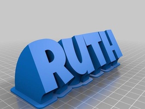 ruth bureau de personnalisé 3d print model - Mito3D