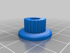 my customized parametric pulley lots tooth profiles 3d printer parts 3d print model - Mito3D