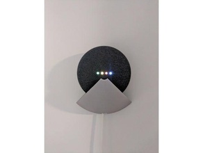 google home mini adhesive wall mount audio speaker 3d print model - Mito3D