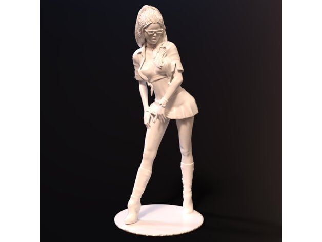 2 seksi kız heykeller iş ortamına uygun olmayan 3D print model - Mito3D