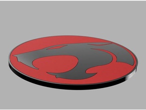 thundercats coaster kitchen dining cosmocats drink round 3d print model - Mito3D