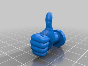thumbs up wall mount sculptures 3d print model - Mito3D