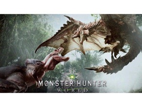 monster hunter art de dragon jeu 3d print model - Mito3D