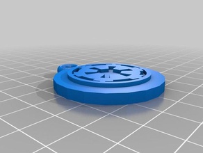 imperial cog key chain keychains star wars 3d print model - Mito3D