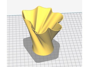 vaso decoração o de flor espiral modo 3d print model - Mito3D