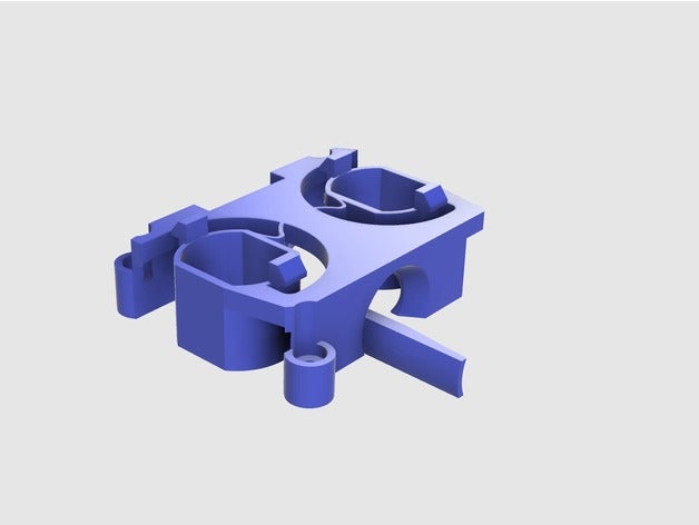 stryfe flex flywheel cage tabs v2 lid toys games nerf blaster gun mod kit 3D print model - Mito3D