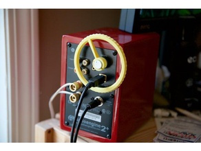 volume wheel audioengine a2+ powered speakers audio a2 control knob 3d print model - Mito3D