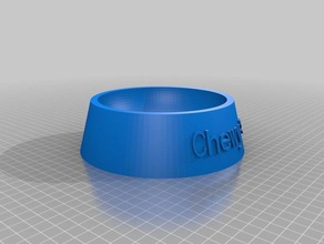 chewys food bowl pets customized 3d print model - Mito3D