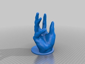 iphone hand very simple base mobile 3d print model - Mito3D