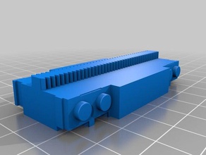 monorail quarter track construction toys lego compatible 3d print model - Mito3D