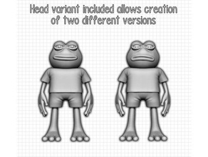 pepe Frosch aktualisiert Menschen 4chan adl genehmigt meme 3d print model - Mito3D