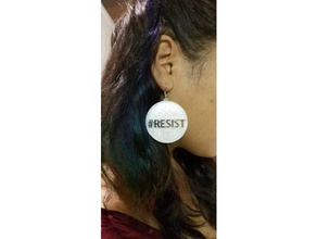 resistere orecchini accessori 3d print model - Mito3D