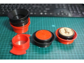 caflano kompresso barista set 3d food drink tool coffee tamper dosing espreso espresso 3d print model - Mito3D