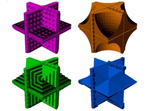 yoshimotos cubo mágico de matemáticas art contenedor personalizable personalizador fidget caja regalo yoshimoto 3d print model - Mito3D