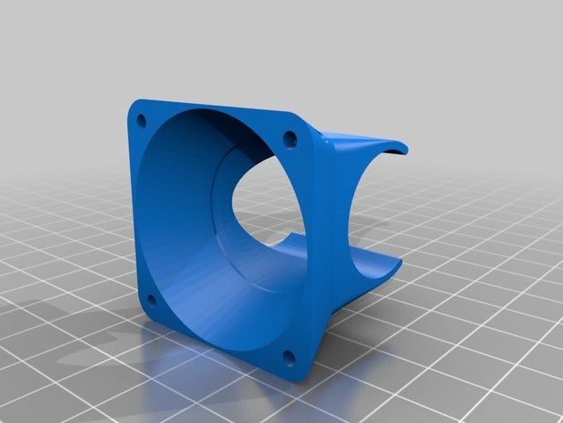 e3d v6 40mm fan duct printer parts 3D print model - Mito3D