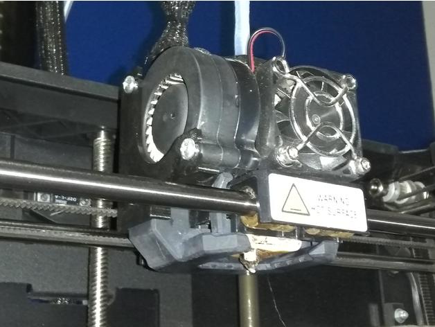 cfd optimizado replicator2 ventilador de refrigeración activa del conducto 3d la impresora partes filamento boquilla enfriamiento plenum replicator 2 el replicador actualización 3D print model - Mito3D