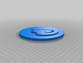 guild wars 2 elementarmagier - Zubehör Abzeichen keychain medallion pin 3d print model - Mito3D