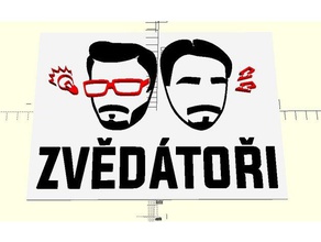 zvd&aacutetoi sinais logotipos checa república youtube 3d print model - Mito3D