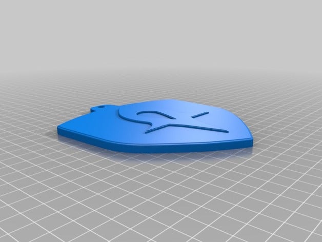 guild wars 2 d'un tuteur accessoires insigne un trousseau de clés médaillon pin 3D print model - Mito3D