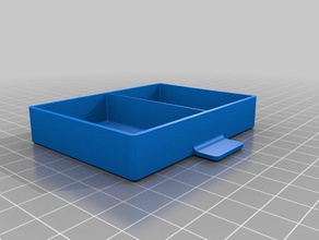 Schubladenbox zwei 1 Fächer tool Inhaber Boxen 3d print model - Mito3D