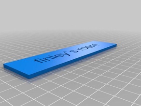 finleys room sign games customized 3d print model - Mito3D