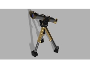 telescope field use toy game accessories 28mm astrology astronomy dungeons dragons frostgrave heroquest pathfinder prop wargaming warhammer quest 3d print model - Mito3D
