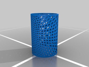 delikli silindir tealights dekor matematik sanatı tealight tutucu 3d print model - Mito3D