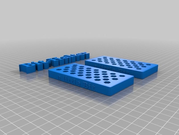 pegboard lochwand bit halter 3d printing holder 3D print model - Mito3D