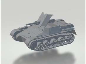 156 panzerj&aumlger 1 pak 36 vehicles 28mm bolt action tanks wargames world war 2 ww2 tank 3d print model - Mito3D