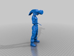 martelo de figura esculturas derek hess 3d print model - Mito3D