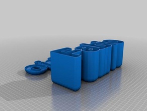 my customized text box fabio containers 3d print model - Mito3D