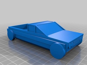 low poly caminhão 3d impressão lowpoly do veículo com rodas 3d print model - Mito3D