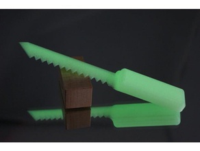 simple couteau de sculpture citrouille la main outils sculpter le dentelé 3d print model - Mito3D
