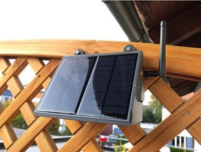 solar-powered wifi-Wetterstation v2 outdoor Garten arduino esp8266 solar-panel weatherstation 3d print model - Mito3D