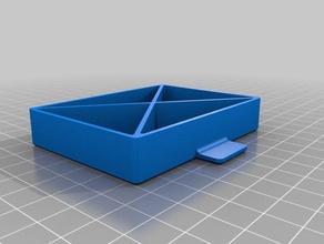 drawer box four 2 compartments tool holders boxes 3d print model - Mito3D